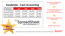 Load image into Gallery viewer, Accounting Spreadsheet - EasyBooks for Windows