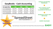 Load image into Gallery viewer, Accounting Spreadsheet - EasyBooks for Apple Mac
