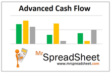 Load image into Gallery viewer, Cash Flow Spreadsheet Template
