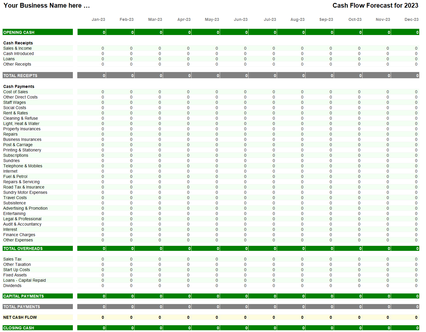 Advanced Cash Flow Spreadsheet Forecaster Mr SpreadSheet Advanced Cash Flow Spreadsheet Forecaster Mr SpreadSheet