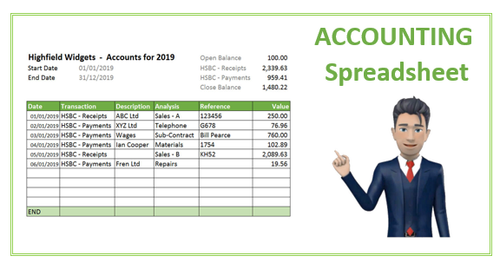 Free Accounts Spreadsheet