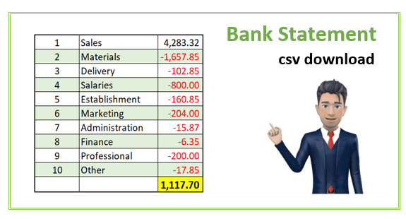 Free Bank Statement Analysis Spreadsheet