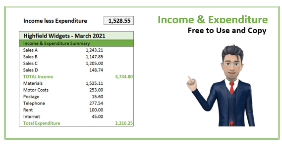 Free Income and Expenditure Spreadsheet - Based on our YouTube video ...