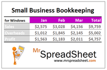 Load image into Gallery viewer, Business Bookkeeping Spreadsheet Template
